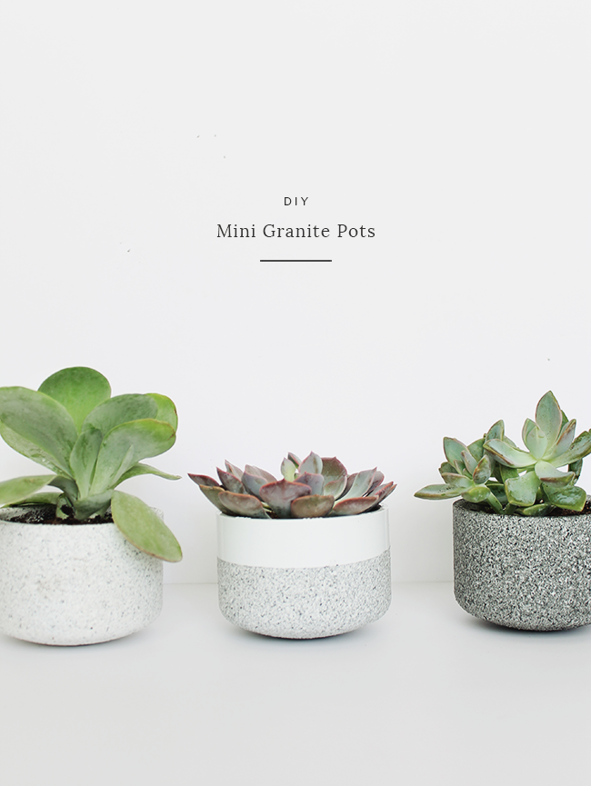 diy mini granite pots