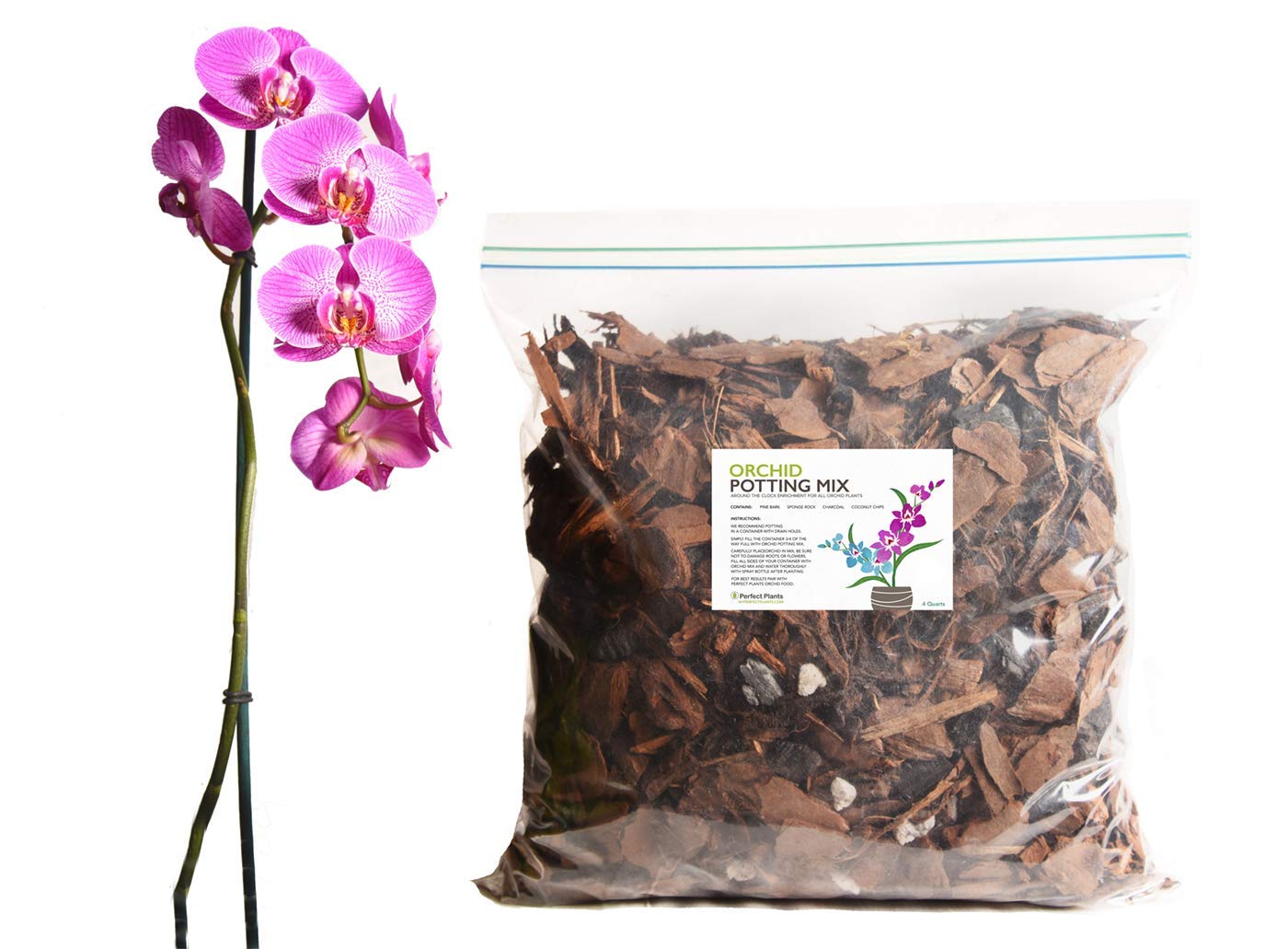 Organic Orchid Potting Mix by Perfect Plants 4qts. 